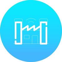 Smart Factory Creative Icon Design vector