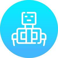 diseño de icono creativo robot vector