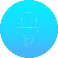 Filtering Creative Icon Design vector
