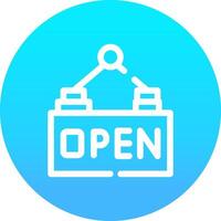 Open Creative Icon Design vector