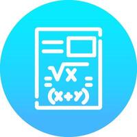 diseño de icono creativo de matemáticas vector