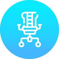 Gaming Chair Creative Icon Design vector