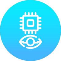 Eye Augmentation Creative Icon Design vector