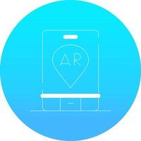 Ar Navigation Creative Icon Design vector