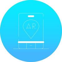 Ar Navigation Creative Icon Design vector