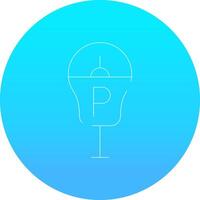 Parking Meter Creative Icon Design vector