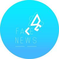 Fake News Creative Icon Design vector