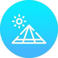 Pyramid Creative Icon Design vector