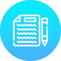 Handwritten Notes Creative Icon Design vector