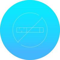 No Smoking Creative Icon Design vector