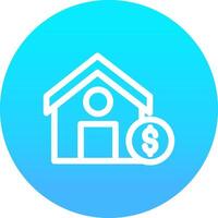 House Sale Creative Icon Design vector