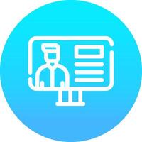 Online Lecture Creative Icon Design vector