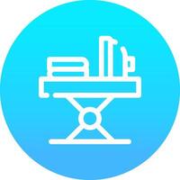 Iron Table Creative Icon Design vector