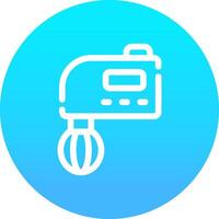 Hand Mixer Creative Icon Design vector