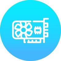 Graphic Card Creative Icon Design vector