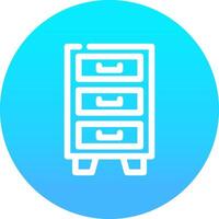 Filing Cabinet Creative Icon Design vector