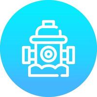 Fire Hydrant Creative Icon Design vector