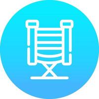 Directors Chair Creative Icon Design vector