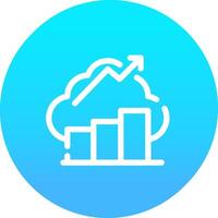 Financial Data Creative Icon Design vector