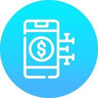 Digital Money Creative Icon Design vector