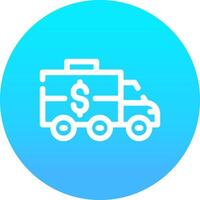 Bank Truck Creative Icon Design vector