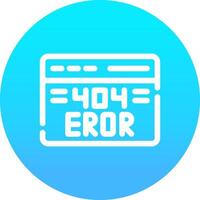 Diseño de icono creativo de error 404 vector