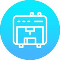 3D Printer Creative Icon Design vector