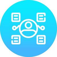 User Predictions Creative Icon Design vector
