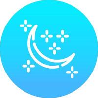 nuevo Luna creativo icono diseño vector