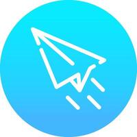 Paper Plane Creative Icon Design vector