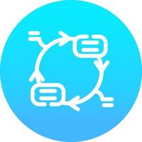 Continuous Cycle Creative Icon Design vector