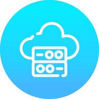 Cloud Data Creative Icon Design vector