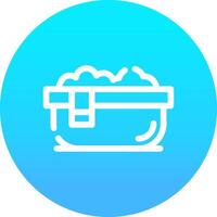 Line blue Gradient Circle Design vector
