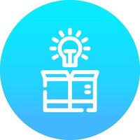 Think Out Of The Box Creative Icon Design vector