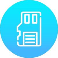 Sd Card Creative Icon Design vector