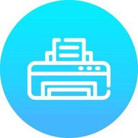 Printer Creative Icon Design vector