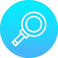 Magnifying Creative Icon Design vector