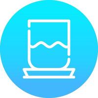 Water Glass Creative Icon Design vector