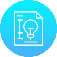 Patent Creative Icon Design vector