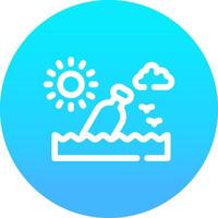 Message In A Bottle Creative Icon Design vector
