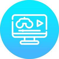 Game Streaming Creative Icon Design vector