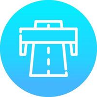 Motorway Creative Icon Design vector