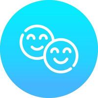 Smiley Creative Icon Design vector