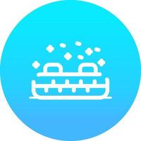 Inflatable Sled Creative Icon Design vector