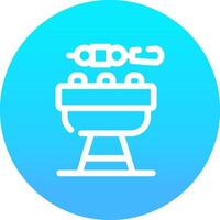 diseño de icono creativo de barbacoa vector