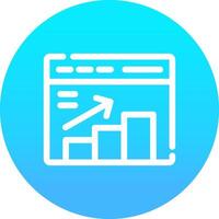 Stats Creative Icon Design vector