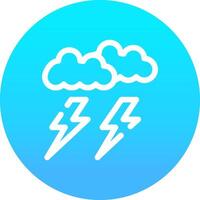 Lightning Creative Icon Design vector