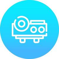 diseño de icono creativo del proyector vector