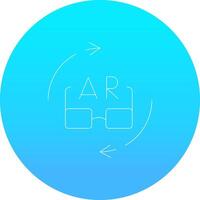 Ar Glasses Creative Icon Design vector