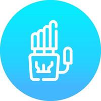 Robot Hand Creative Icon Design vector